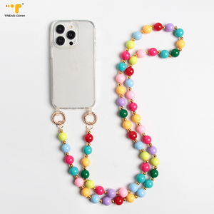 Chaîne de téléphone portable en perles de cristal tendance pour femmes et filles, étui de téléphone portable, sangle Anti-perte, <span class=keywords><strong>cordon</strong></span> de suspension - Product Image 2