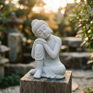 Statue de décoration Bonsaï semi-artisanale bionique, style chinois <span class=keywords><strong>Bouddha</strong></span> Zen, micro-paysage d'intérieur, pour salon, entrée, boutique - Product Image 6