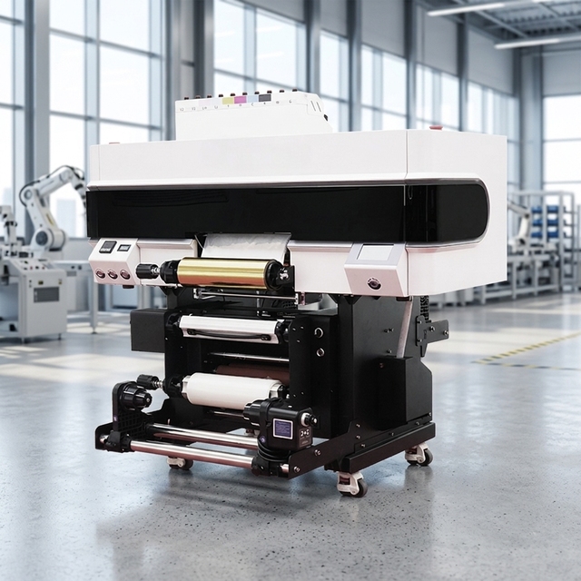 12 Inch UV DTF Printer with XP600 Print Head Gold Foil Stamping Transfer Sticker Label Printing Machine