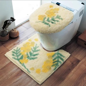 Juego de cubierta de asiento de inodoro inteligente cuadrado Universal de invierno con alfombrilla de pie de felpa de papel desechable gruesa de 0,15 kg - Product Image 3