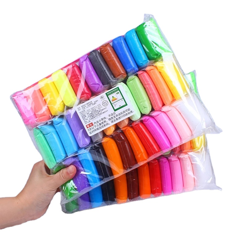 12 видов цветов интеллигентая (ый) света ПЛАСТИЛИНОВАЯ глина, очень легкие, сохнущая на воздухе мягкая глина волшебный глиняный набор, полимера Пластилин сушить на свежем воздухе