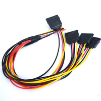 Cable de Alimentación Personalizado para Disco Duro de Servidor, Conector IDE Molex de 4 Pines Hembra a Doble SATA de 4 Pines