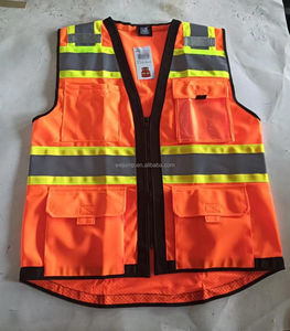 سترة أمان من wejang ANSI/isesa Class 2 بوليستر شبكة عالية الوضوح بخط عاكس عالي الجودة ملابس العمل زي سلامة - Product Image 3