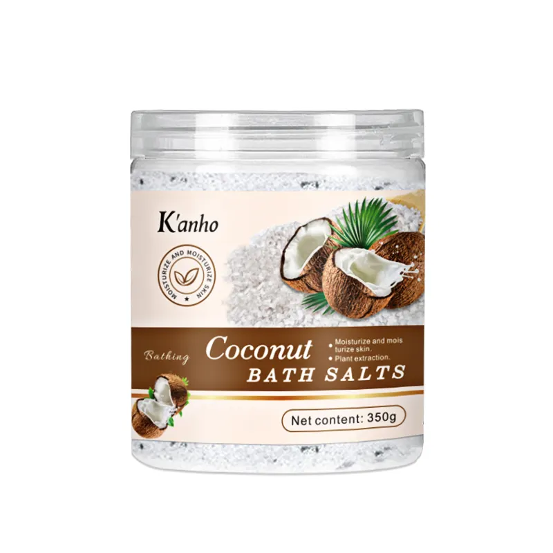 Sel de bain Kanho à la noix de coco Océan himalayen Naturel sans irritation Bain relax Bain aux herbes Epsom Sel marin aux herbes