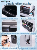 Nouvelle imprimante à encre UV automatique haute résolution Beric Table Mini format A5 pour balles de golf, boîtes cadeaux, coques de téléphone, buse I3200, garantie 2 ans