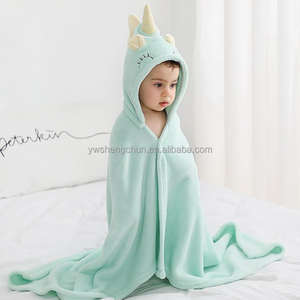 Toalla de Baño con Capucha para Bebés, de Algodón, Absorbente, de Felpa de Coral, con Estampado de Dibujos Animados, Logotipo Personalizable, Suave, Reutilizable - Product Image 5
