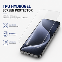 Protecteur d'écran auto-réparateur en TPU hydrogel, film protecteur imperméable, anti-rayures, anti-traces de doigts, toucher doux
