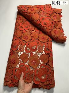 Encaje Soluble en agua suave de alta calidad, el más nuevo cordón grande de encaje Aso Ebi, tela elegante y cómoda para mujeres nigerianas - Product Image 2