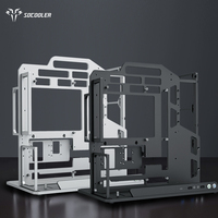 Socooler SOC-J-360-Y Gamer Computer Tower ATX Rack Water Cooling PC Gaming Case Side Panel Window Aluminum Alloy for Desktop Use