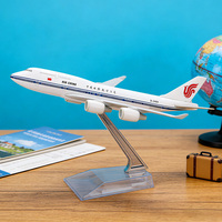 Modèle d'avion en métal moulé sous pression B747-400 AIR CHINA avec train d'atterrissage rétractable, impression en gravure, échelle 1/400, objet de collection