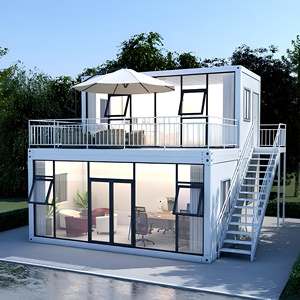บ้านสำเร็จรูปขนาด 20 ฟุต 40 ฟุต สไตล์หรูหรา สำหรับตั้งแคมป์ บ้านเคลื่อนที่ขนาดเล็ก บ้านคอนเทนเนอร์แบบถอดประกอบได้ พร้อมห้องนอน - Product Image 1