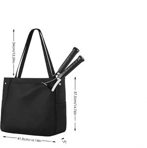 Bolso Deportivo Grande para Mujer, Marca BSCI, para Raquetas de Pickleball, Squash y Tenis, con Capacidad para 2 Raquetas y Compartimento para Botella de Agua - Product Image 3