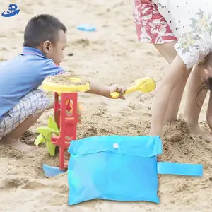 حقائب شاطئ شبكية كبيرة الحجم قابلة للطي مخصصة بسعر الجملة حقائب لعب شاطئ للأطفال مجموعة أكسسوارات لعب على شكل كرات المحيط
