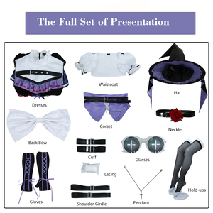 Conjunto de disfraz de Cosplay de juego de héroe para mujer para Carnaval de Halloween incluye vestido de fiesta y peluca para traje de juego de rol - Product Image 5