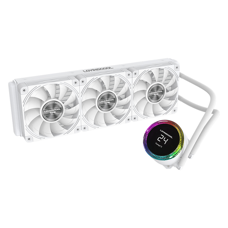 LOVINGCOOL PC用 水冷クーラー 360本体 ホワイト AMD Lovingcool 新型CPUクーラー 水冷ファン 360 液体冷却シリーズ 水冷PC