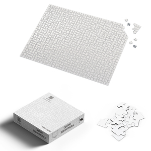 Prêt <span class=keywords><strong>à</strong></span> expédier <span class=keywords><strong>blanc</strong></span> perle papier <span class=keywords><strong>Puzzle</strong></span> 500 1000 personnalisé en forme de carton Sublimation <span class=keywords><strong>Puzzle</strong></span> <span class=keywords><strong>blanc</strong></span> - Product Image 2