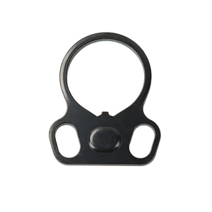 Adaptador de Correa Táctica para Exteriores con Soporte para Logotipo Personalizado, Doble Orificio, Tipo Mariposa, 53x43mm, Acabado Negro, Duradero - Product Image 1