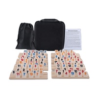 Dominos pour 8 joueurs, 214 tuiles, 38*27*4MM, jeu de dominos israélien, jeu de société Mahjong