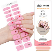 Nouvelles bandes de gel pour ongles au prix d'usine, bandes de gel de couleur unie DND, bandes de gel pour ongles au design printanier