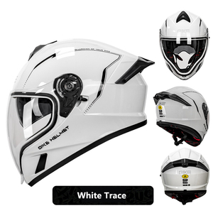 卸売大型リアウイング電動バイクヘルメット DOT デュアルレンズ冬用クール個性ヘルメット男女兼用安全ヘルメット - Product Image 3
