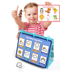 Último juguete educativo de cognición del alfabeto para niños, aprendizaje preescolar, libro de pasta de pensamiento lógico Montessori, mi primer libro ocupado - Product Image 5