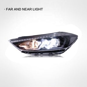 โคมไฟดัดแปลงอัพเกรดสำหรับ Elantra 2016-2019, ชุดประกอบไฟหน้า LED ไฟวิ่งกลางวันสัญญาณไฟเลี้ยวน้ำเลนส์สองเลนส์ซีนอน - Product Image 4