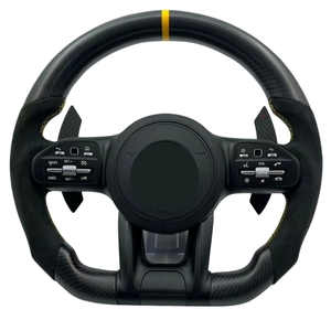 <span class=keywords><strong>Volant</strong></span> sport <span class=keywords><strong>AMG</strong></span> en cuir et fibre de carbone pour Mercedes Benz C E S G GLE GLS GLC CLS W213 W222 W205 C63, nouvelle édition améliorée - Product Image 4