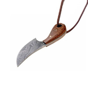Couteau de chasse médiéval en acier Damas, fait main sur mesure, de qualité supérieure, avec manche en bois, support OEM, prix de gros - Product Image 5