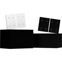 Panneau de commande tactile intelligent Zigbee étanche de luxe pour maison et hôtel avec 1 à 7 boutons poussoirs, contrôle vocal sans fil via application