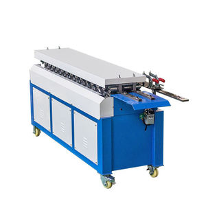 Producción automática de tubos eléctricos verticales TDF que forma la carcasa del ventilador del tambor axial TDC Brida que hace la máquina rebordeadora - Product Image 4