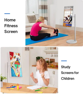 Televisor Inteligente <span class=keywords><strong>de</strong></span> 27 Pulgadas con Pantalla Táctil Giratoria, Cámara Android Portátil, Soporte para Tablet PC con Ruedas, Televisión Recargable - Product Image 4