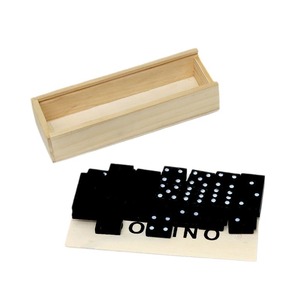 New Nhỏ Khối Mini Bằng Gỗ Dominoes Quà Tặng Bằng Gỗ <span class=keywords><strong>Domino</strong></span> Trò Chơi Tùy Chỉnh Khắc Rồng Logo Dominoes Đôi 6 Train Đồ Chơi Set Cho Bán - Product Image 4