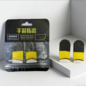 Fundas Protectoras para Dedos de Juego Personalizadas, Fundas Protectoras para Dedos de Fibra Plateada Profesional para Juegos de Teléfono Móvil Pubg <span class=keywords><strong>Freefire</strong></span> - Product Image 2