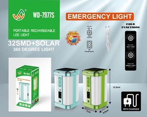 Solar Camping <b>Lantern</b> 4-Side <b>LED</b> Emergency <b>Rechargeable</b> USB/220V Portable Tent Lamp for Outdoor Hiking - Product Image 5