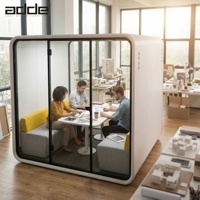 Cabine de travail mobile moderne, espace de travail privé portable, cabines de travail, cabine de réunion acoustique silencieuse