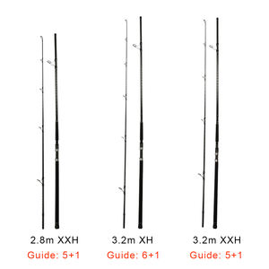 Guide Fuji personnalisé 9ft 11ft 12ft en fibre de carbone Shore 2 pièces tiges poids de leurre 50-300g eau salée off shore pêche jigging canne - Product Image 3