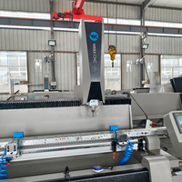 Máquina de Perforación y Fresado de Perfiles de Aluminio WEIKE CNC de Dos Cabezales y 1200 mm con PLC y Motor para Fabricación de Ventanas y Puertas de PVC/UPVC