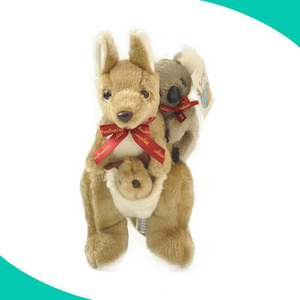 Logo personnalisé <span class=keywords><strong>j</strong></span>'aime australie kangourou animal en peluche jouet avec bébé - Product Image 6