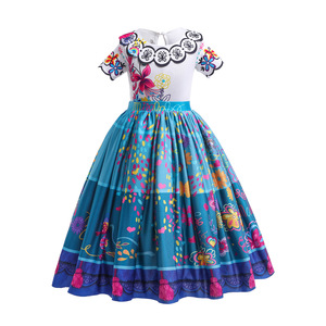 Encanto Isabela Cosplay vestido para niñas <span class=keywords><strong>Mirabel</strong></span> y <span class=keywords><strong>Madrigal</strong></span> princesa disfraz de Halloween TV y película inspirado disfraz de niños - Product Image 2