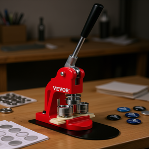 Machine à badges manuelle Vevor 1 pouce (25 mm) pour la fabrication de badges ronds en acier - Product Image 2