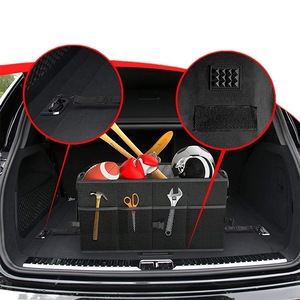 Wholesale Heavy Duty Felt Material Foldable Design Custom Color Options <b>Car</b> Trunk Organizer <b>Box</b> With Reinforced Handles - Product Image 4