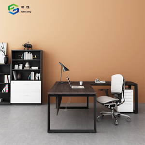 Bureau <span class=keywords><strong>de</strong></span> Secrétaire Extensible Tendance, Grand Bureau d'Ordinateur en Forme <span class=keywords><strong>de</strong></span> L - Product Image 2