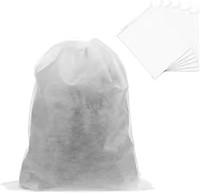 Vente flash : 300 sacs à chaussures non tissés - Sacs de rangement jetables anti-poussière avec cordon de serrage pour événements de mariage/hôtel/spa