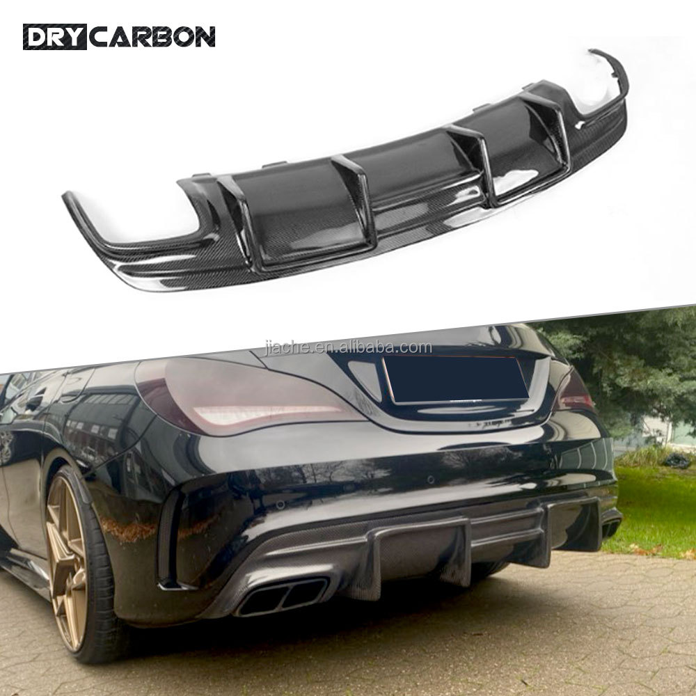 CLA класс углеродного волокна задний спойлер диффузор для Benz W117 CLA200 CLA250 CLA260 CLA45 2013-2019 с 4-выпускной бампер