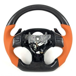 Volante de Fibra de Carbono Real a <span class=keywords><strong>Precio</strong></span> de Fábrica para <span class=keywords><strong>Lexus</strong></span> IS CT NX ES GS, Base Plana, 3 Palancas, Estilo Deportivo - Product Image 2