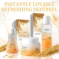 TVLV OEM ODM OBM Marque Privée Lait Nettoyant au Riz 70% Crème Contour des Yeux Lotion Hydratante Éclaircissante Nourrissante Réparatrice – Ensemble Complet