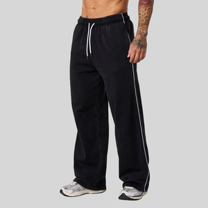 Pantaloni Jogger da Uomo di Alta Qualità, Casual e Larghi, con Logo Personalizzato, Tinta Unita, per Sport, Allenamento e Fitness - Product Image 2