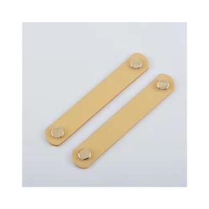 Poignée de tiroir en <span class=keywords><strong>cuir</strong></span> Pu, boutons en laiton, Offre Spéciale - Product Image 3