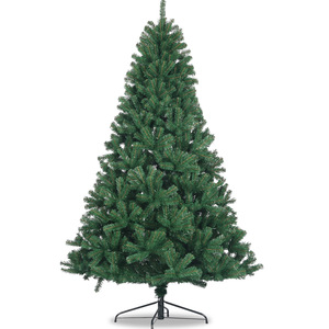 180cm 6ft Artificial Full Natural Spruce PVC Christmas <b>Tree</b> Unlit Green Foldable Metal <b>Stand</b> Outdoor High Quality Customizable - Product Image 3