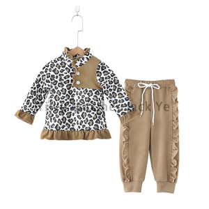 Set di abiti autunnali Maxine Factory Design Set di vestiti personalizzati per bambini spessi Set Jogger per ragazza - Product Image 4